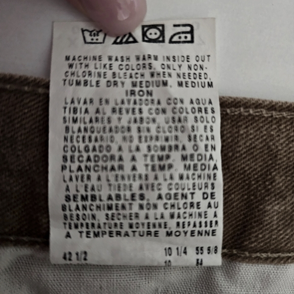 Wrangler Cargo Shorts Mens Size 40 Tan Denim Pockets 9.5” Inseam Cotton NEW - Picture 9 of 9